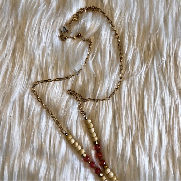 Beautiful Boho Fringe Tassel Beaded Necklace NWT - Picture 3 of 5